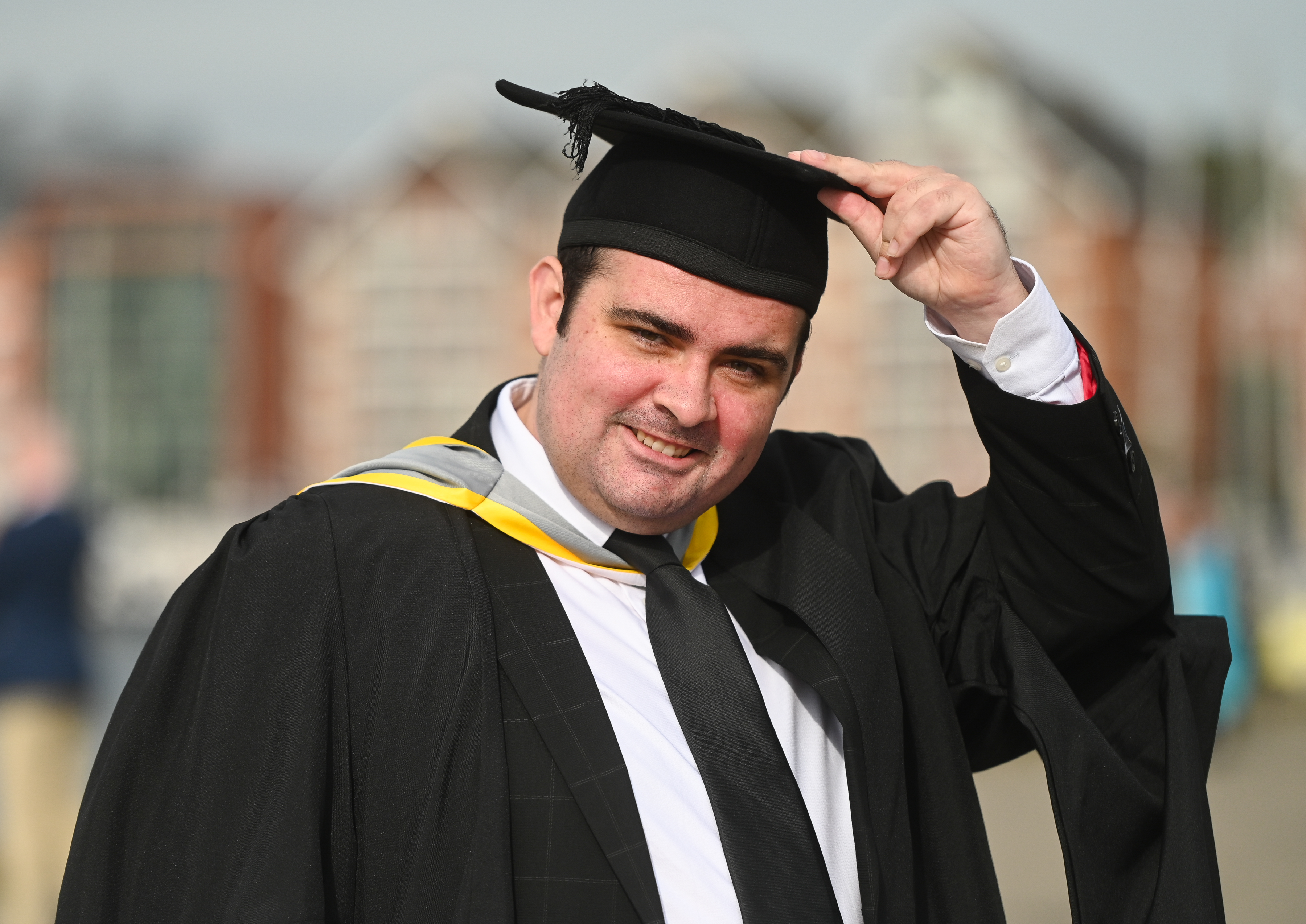 Luke Mayo at graduation